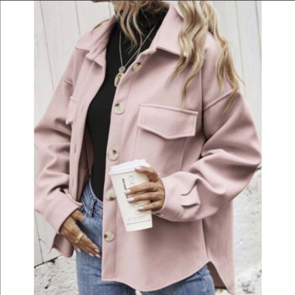 Pink Boyfriend Jacket - Picture 1 of 10
